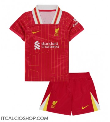 Liverpool Prima Maglia Bambino 2024-25 Manica Corta (+ Pantaloni corti)